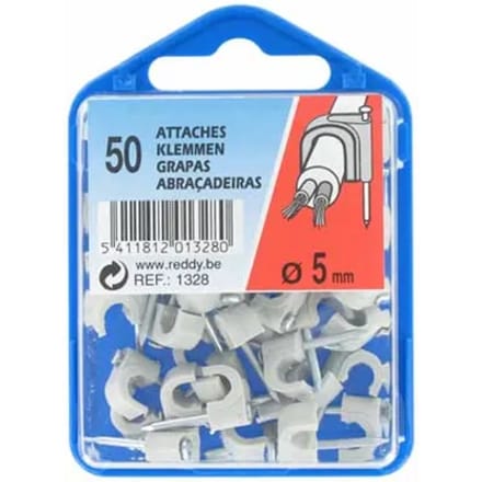 Reddy Clips 5mm Grijs 50st.