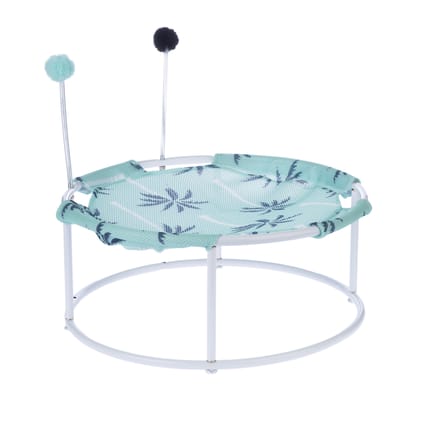 TIAKI palmboom ligstoel met pompons Ø45x19cm kat