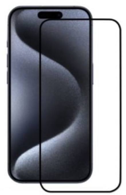 MYWAY, Screenprotector geschikt voor iPhone 15 - 3D Easy Glass (Case Friendly), Transparant