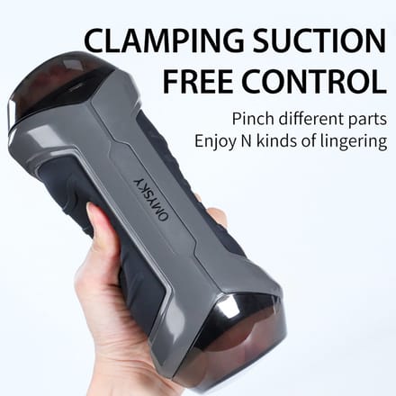 OMYSKY® Sohimi - electrische Masturbator - Intense ervaring - Geluiddempend ontwerp Dubbele masturbation cup