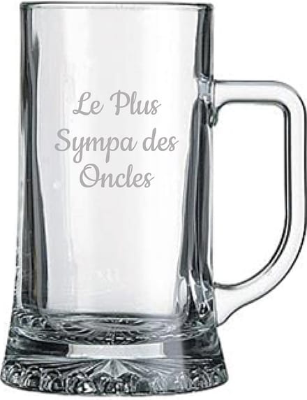 Bierpul gegraveerd - 50cl - Le Plus Sympa des Oncles