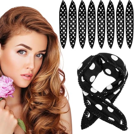 Set van 8 Flexibele Schuim Haarrollers voor Lang, Kort, Dik en Dun Haar - Ideaal voor Krullen en Styling