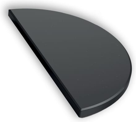The Bastard Half Moon Stone Black Large (1 pcs) - halve maan plate setter-heat deflector