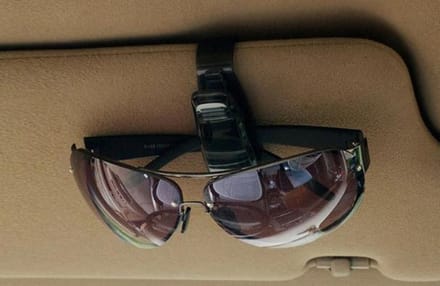 2x Zonnebril Houder Auto - Zonneklep- Multifunctionele Opberg Clip