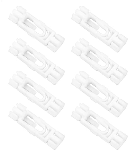 Allecto - Regengoot Clip - 40 Stuks - Plastic - Sierlijst Clip - Compatibel met VW Golf 3 - Wit