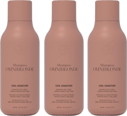 3 Stuks Omniblonde Cool Signature Shampoo 300ml