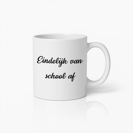 Eindelijk Van School Af Mok – Vier Je Diploma Met Een Leuke Koffiebeker