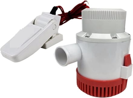 Elektrische Waterpomp - Dompelpomp Boot - Water Afvoeren - Hoge Doorstroming - 3700 GPH - Zwart