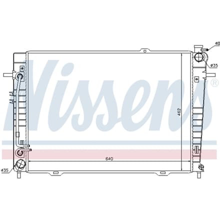 Radiator, motorkoeling NISSENS 67486
