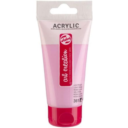 Tube de peinture acrylique Art Creation Talens 75ml rose clair rose