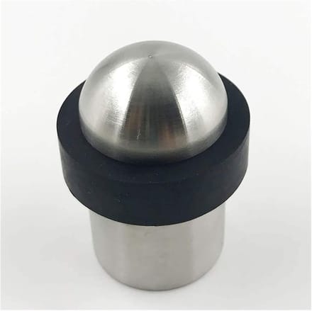 Deurstop RVS - Woonaccessoire - Bescherming Deuren - Roestvrij staal constructie - 500 Gram - Zilver