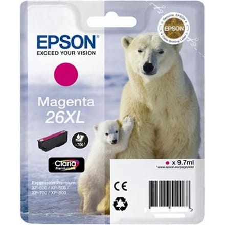 Epson Inktcartridge 26XL (C13T26334012) Magenta Hoge capaciteit