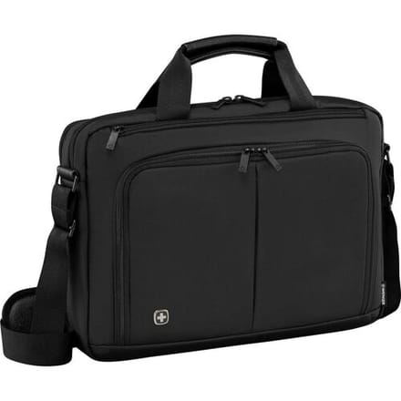 WENGER Laptoptas Business tas met laptopvak Source 14'' Laptop Briefcase Black Zwart