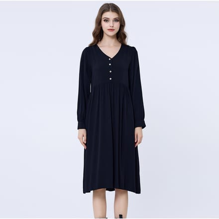 Retro-stijl losse shirt-jurk