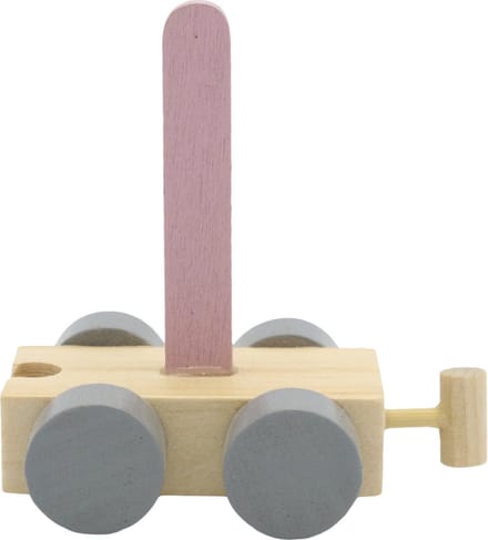 Lettertrein i roze | * totale trein pas vanaf 3, diverse, wagonnetjes bestellen aub