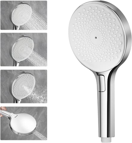 DERW Max Douchekop 210 Handdouche - Ø 14 cm - 4 straalsoorten - Chroom