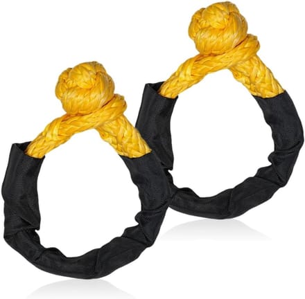 2 x Brackets, 17T Strong Bracket, Protected Recovery Rope, Break Resistance, Soft Bracket - ShopVlot