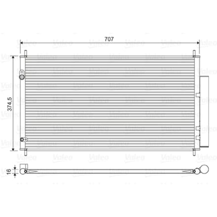 Condensator, airconditioning VALEO 822606