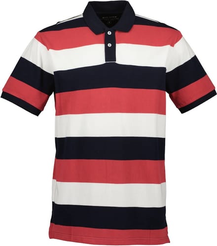 Blue Seven - Polo 321194 rood streep KM - maat M