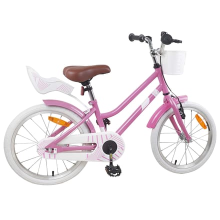 vidaXL - Kinderfiets - 18 - Inch - voor - 5-7 - jaar - oud - Licht - Roze