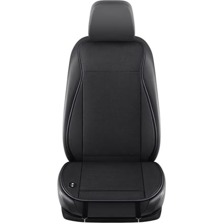 Coussin de siège rafraîchissant, 24V Été Respirant Ventilé Housse de siège avec ventilateurs pour camion, Noir 12V noir