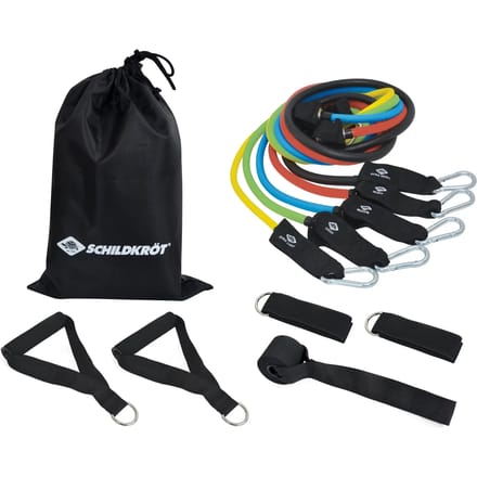 Schildkröt weerstandsbanden fitness set - 5 niveaus - training thuis.