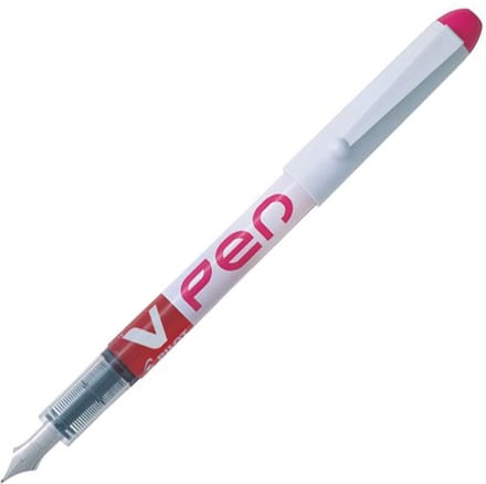 Pilot V-Pen Roze Uitwisbare Vulpen - 0,50 mm Schrijfbreedte