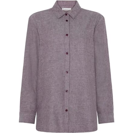 Flanellen blouse met lange mouwen dames KnowledgeCotton Apparel Organic GOTS