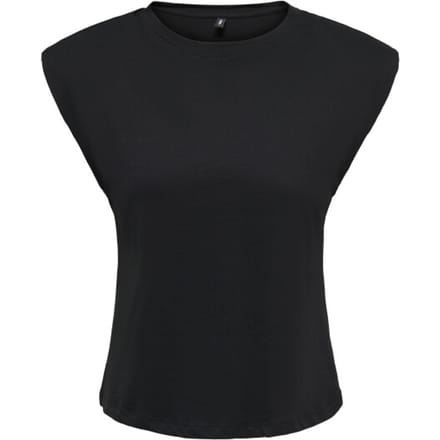 Only Esma mouwloze top met schoudervullingen