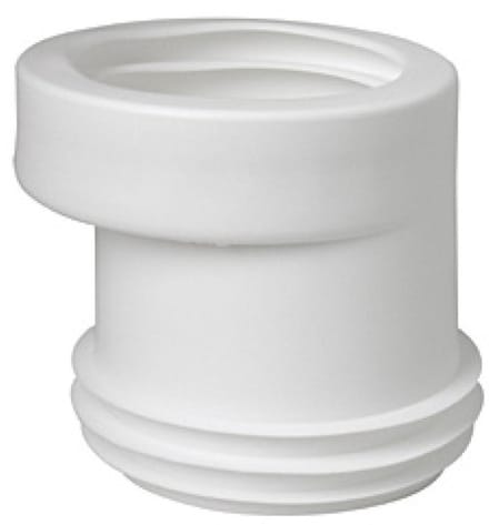 Wisa kunststof potmanchet excentrisch 100 110mm sprong 20mm wit