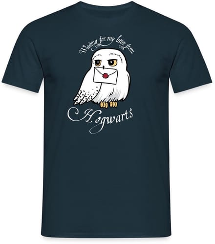 Harry Potter Hedwig Met Brief Waiting For My Letter T-Shirt Heren
