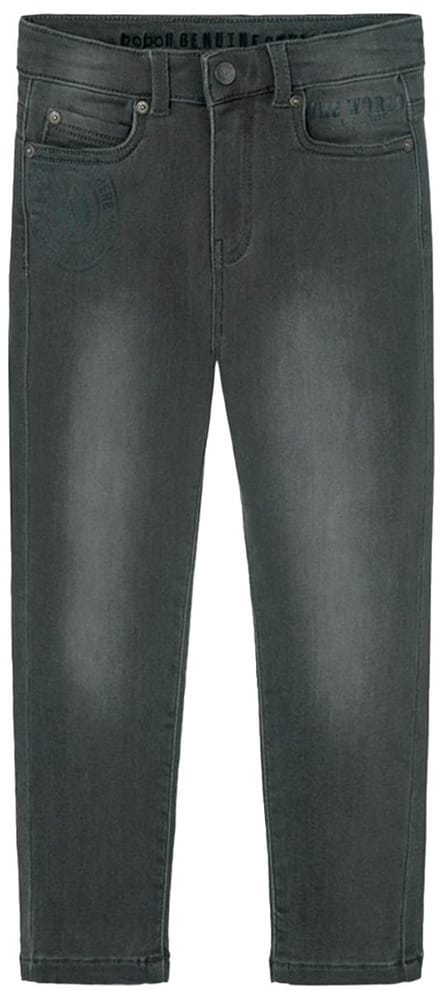 Boboli Denim Knit Broek Grijs 4 Years Meisje