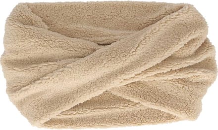 Sarlini Snood Fluffy Teddy Colsjaal Mid Zand