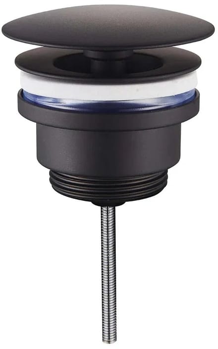 DutchLine Afvoerplug - Luxe Vaste Waste 5/4 – Mat zwart