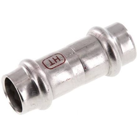 Perskoppeling - 15mm Persmof - RVS