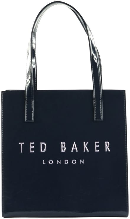 Ted Baker handtas Caarisa Crinkle Printed Icon Bag Navy donkerblauw