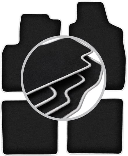 CARLUX-SILVER automatten voor: Fiat Panda II hatchback (2002-2010)