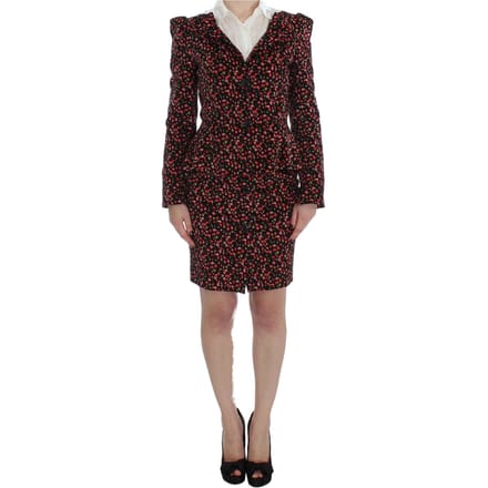 Bloemenprint Mini-jurk Met Kraag Lange Mouwen
