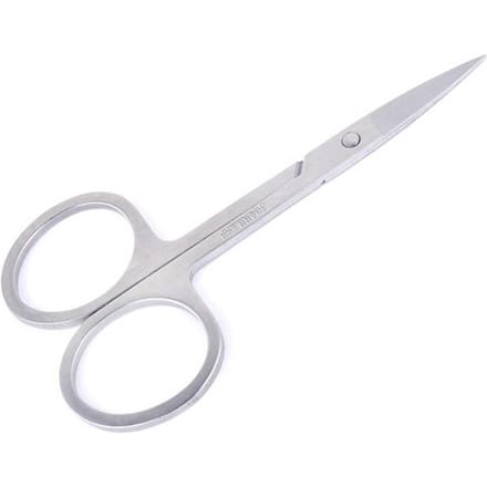 Ciseaux à poils faciaux en acier inoxydable, coupe-cils et sourcils, outil de maquillage white