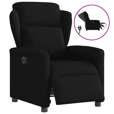 vidaXL - Fauteuil - verstelbaar - elektrisch - stof - zwart