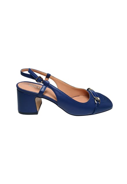 sa11013C9enap750 Pollini Blauw leer voor vrouwen