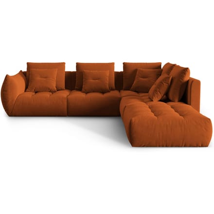 Hoekbank Bloom rechts 4-zits velvet | Micadoni
