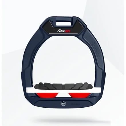 Veiligheidssluitingen voor paardrijden Gehoekte Grip Marine/Wit/Rood kind Flex-On Safe-On