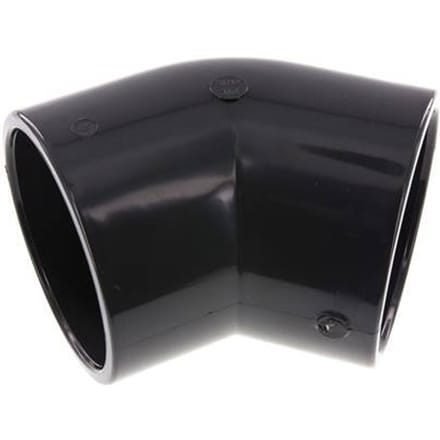 PVC 45graden L-Fitting Lijmmof 110x128mm