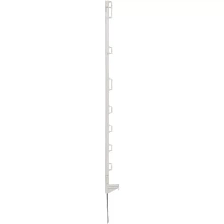Pulsara Kunststofpaal 1,05m wit – Enkele Voetsteun (10 stuks)