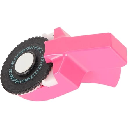 Stempel Labelmaker Klein Draagbaar Ergonomisch Ontwerp Handmatige Handheld Labelprinter voor pink