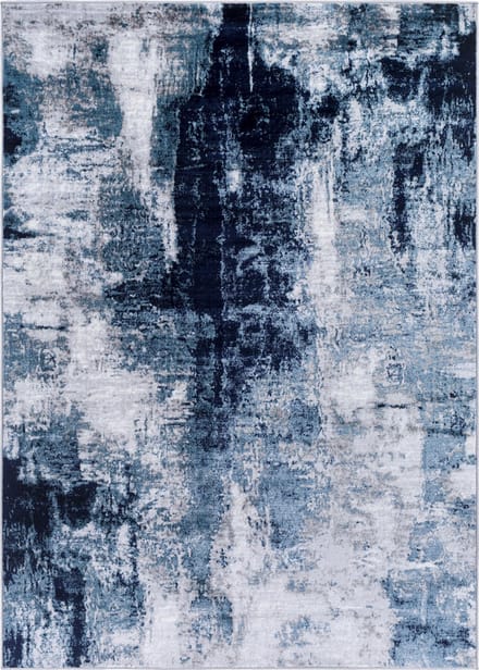 SURYA Giulia vloerkleed modern abstract donkerblauw