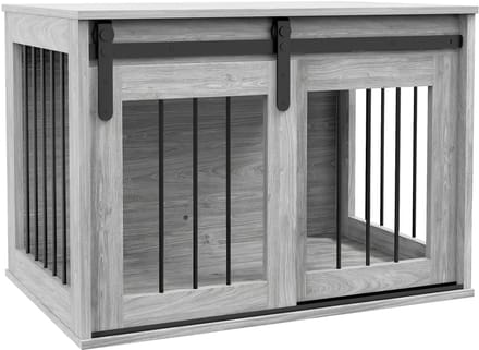 PawHut Hondenbench - Spaanplaat - 80x54x57cm - Grijs