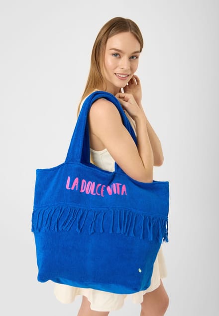 Codello Frottee-shopper met borduursel