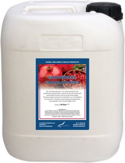 Claudius Douchegel Granaatappel 10 liter - Showergel